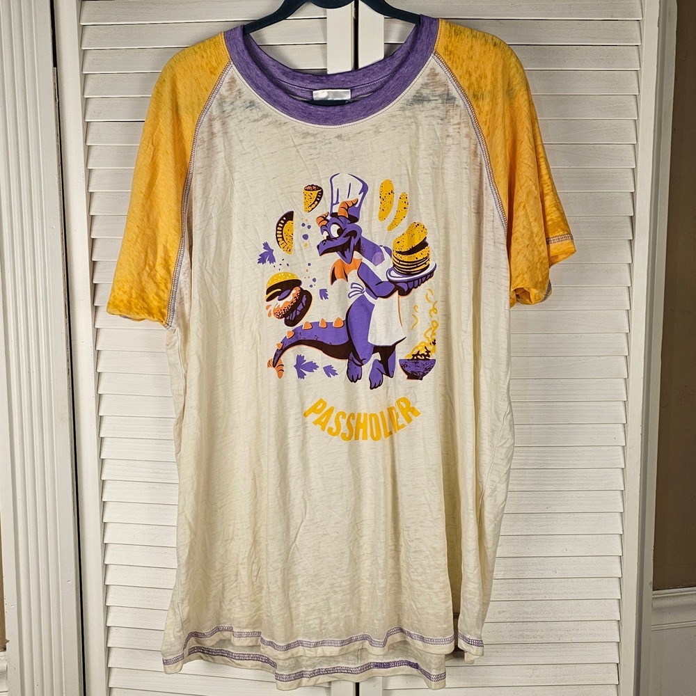 Disney Epcot 2023 Chef Figment Food And Wine Festival Passholder T-Shirt 2XL